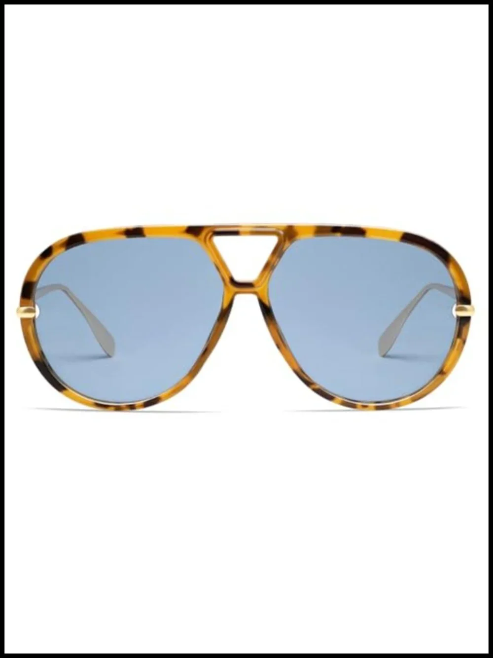 Oversized Trendy Polarized Aviator Sunglasses for Women Men Retro Round Shield